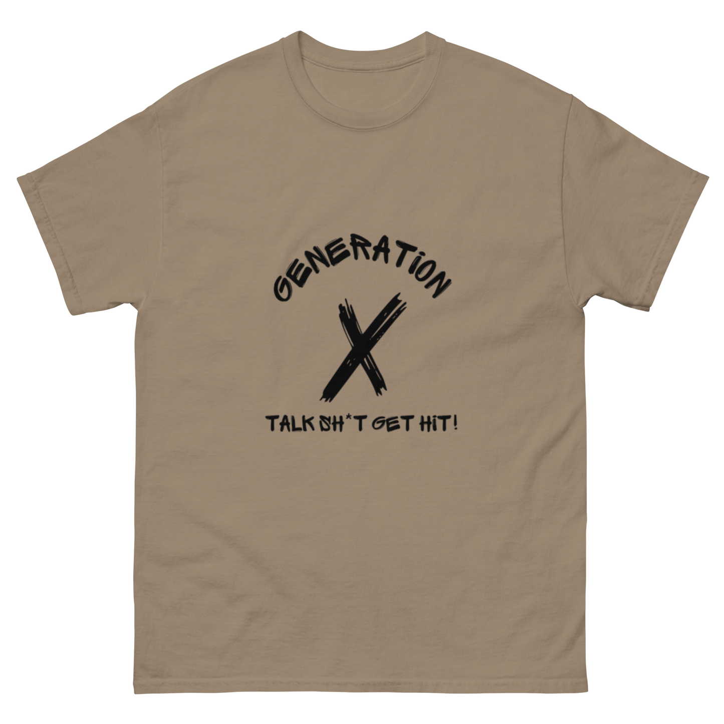 Talk Sh*t Get Hit Black Lettering T Shirt