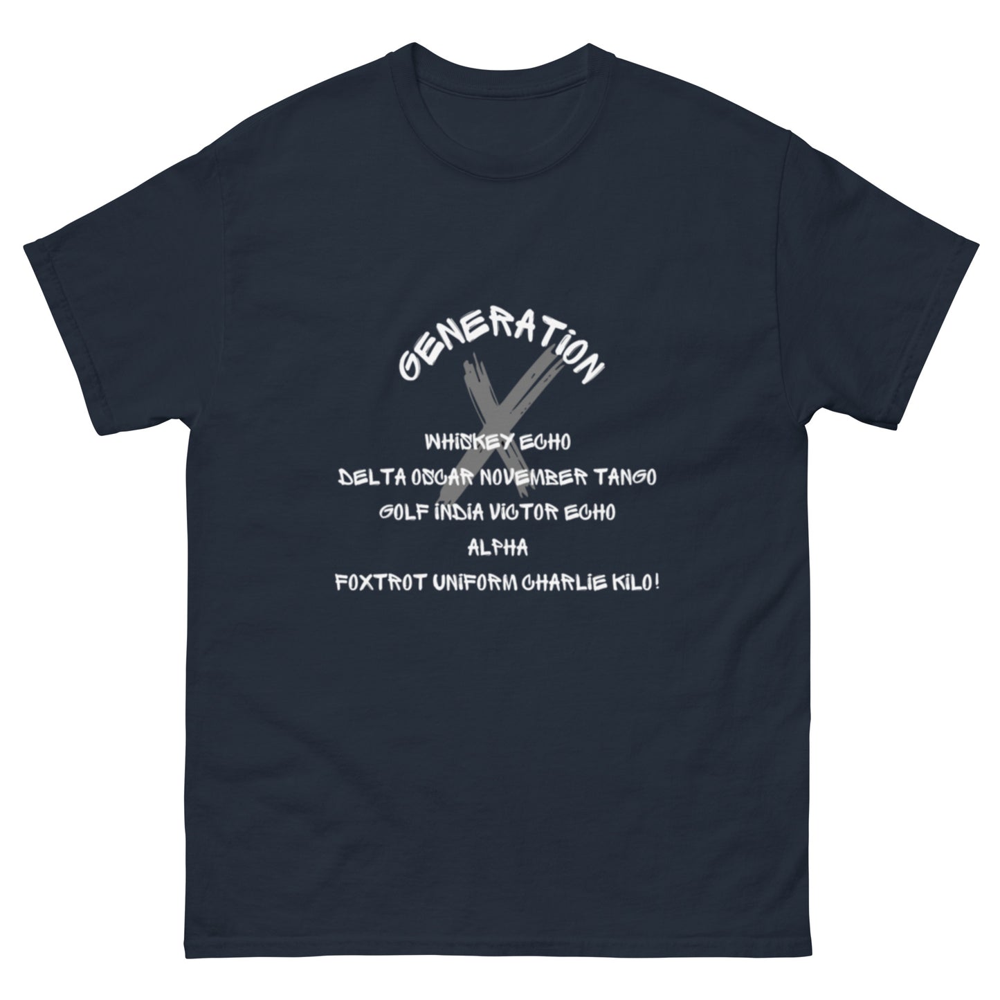 Whiskey Echo White Lettering T Shirt