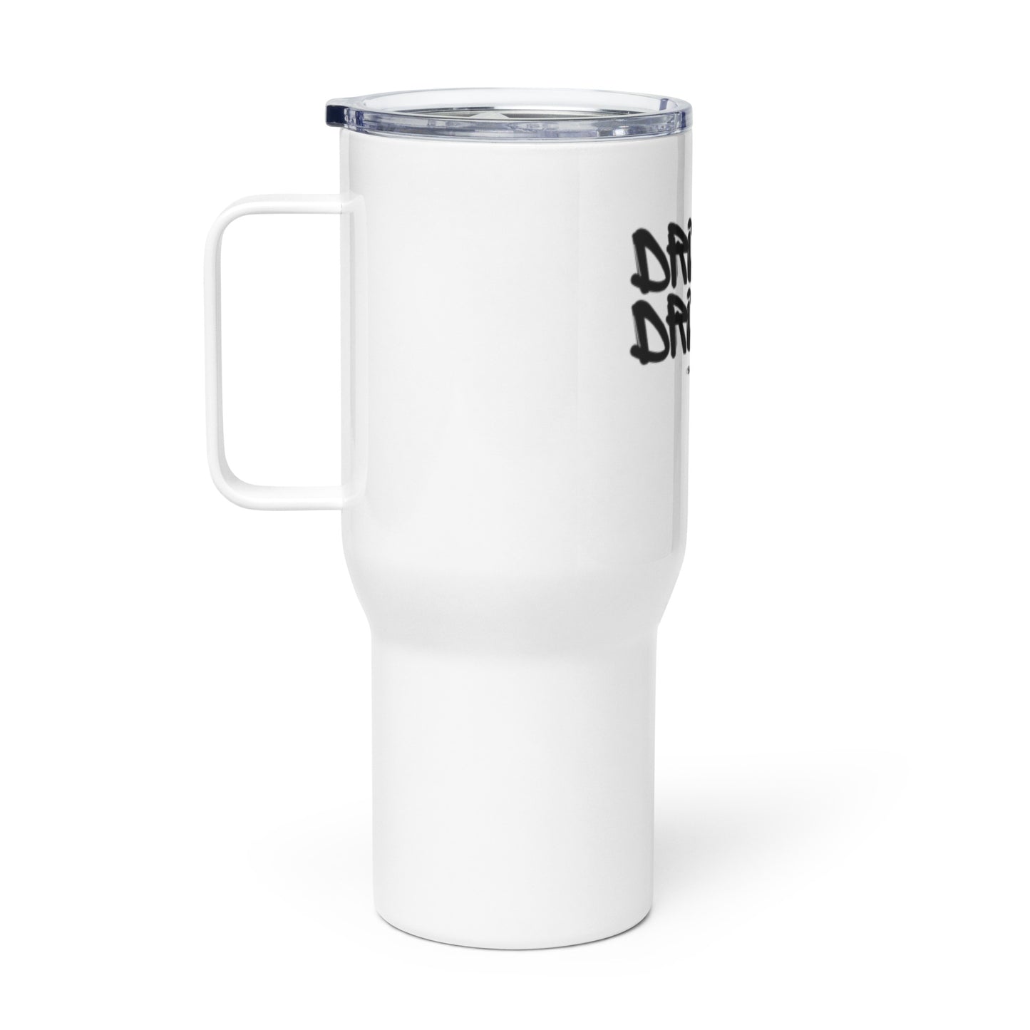 Travel mug with a handle